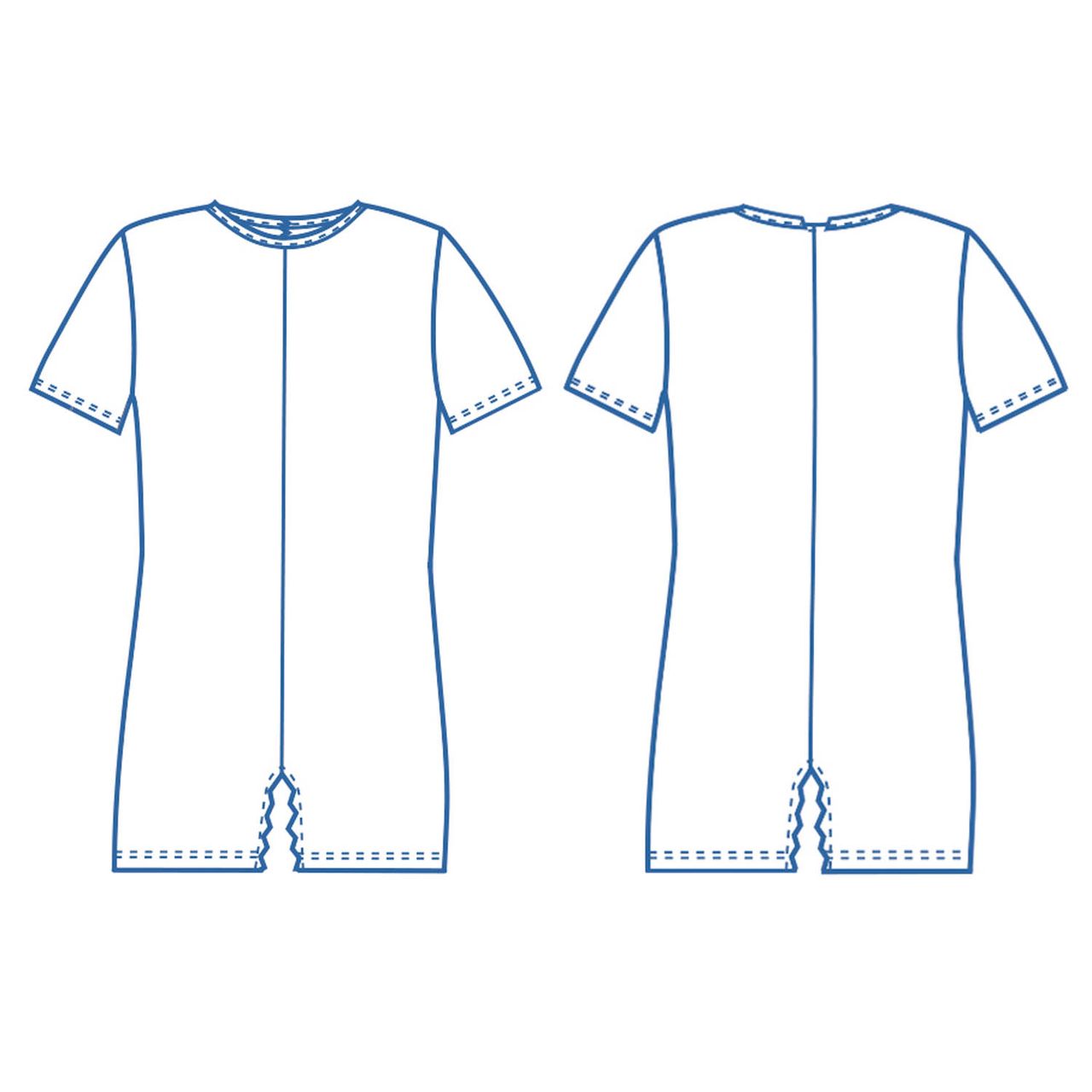 Pflegebody kurzbein kurzarm Nadelzug