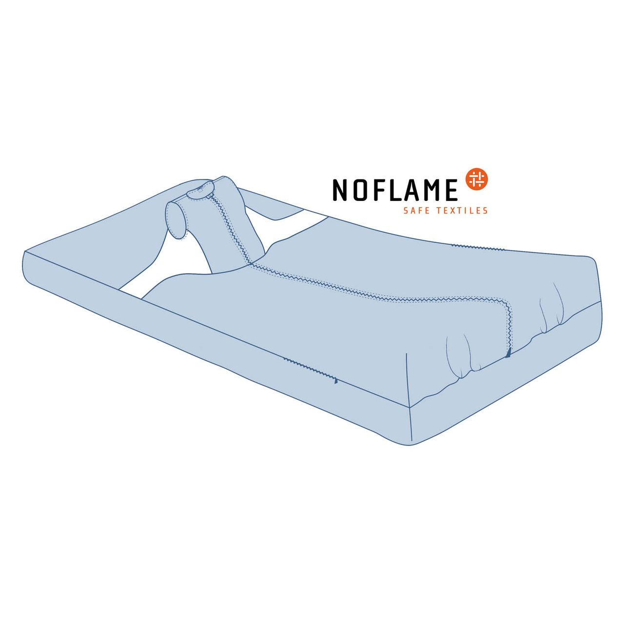 Pflegedecke-Intensiv Jersey No Flame 