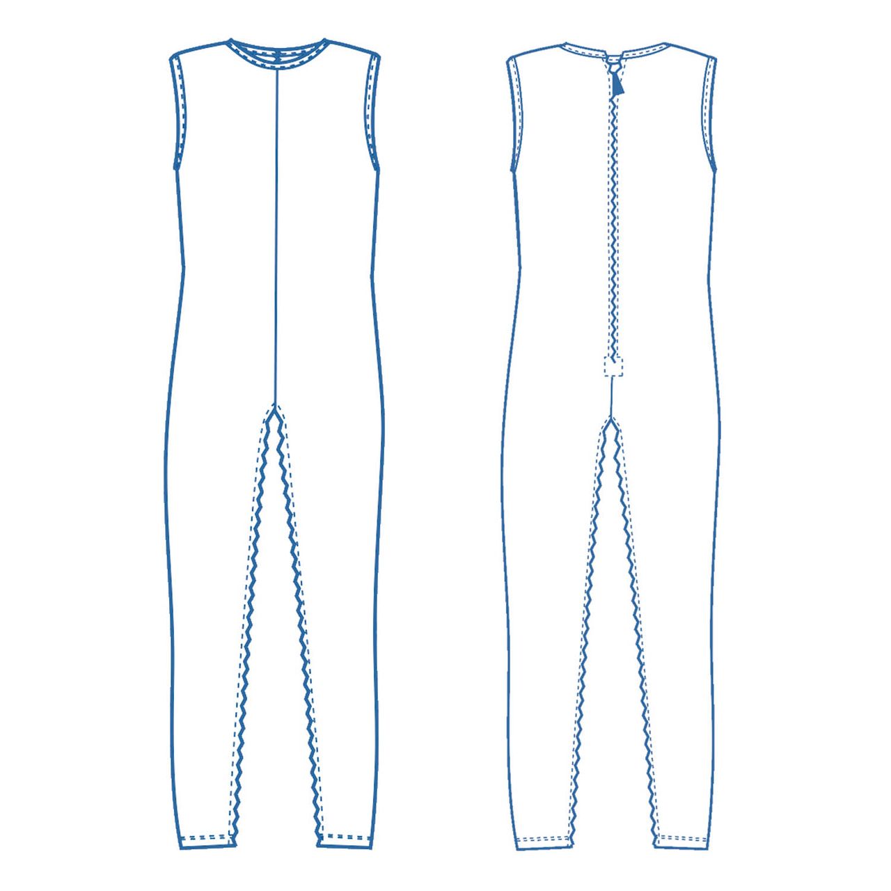 Pflegebody langbein ohne Arm Nadelzug 