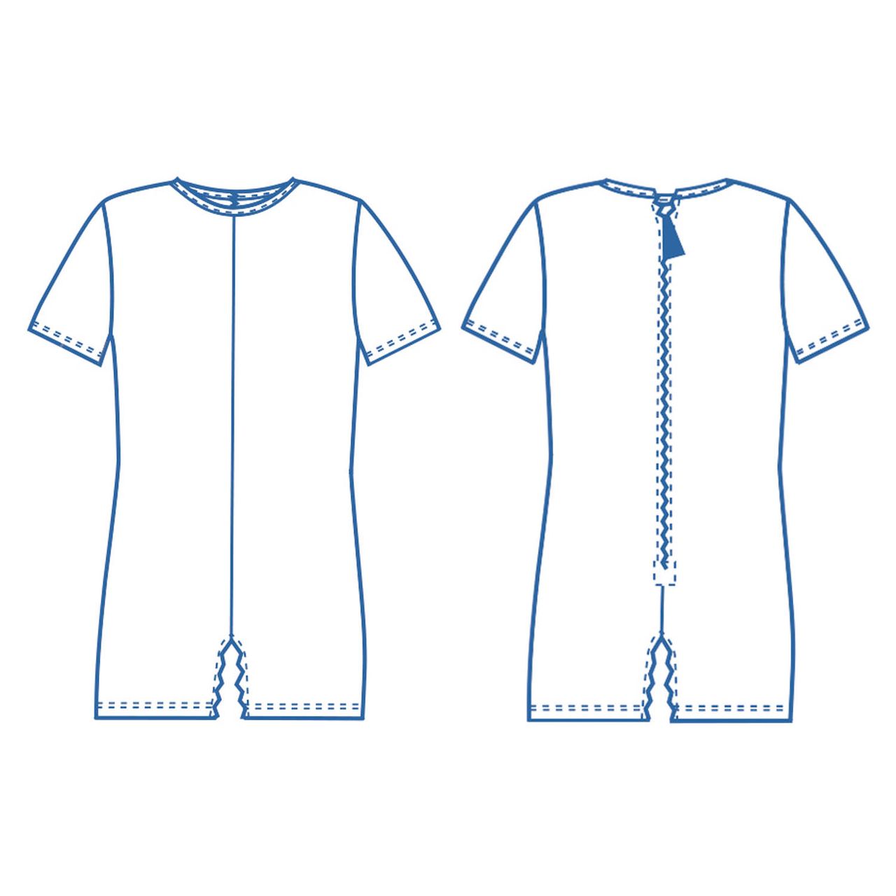 Pflegebody kurzbein kurzarm Nadelzug 