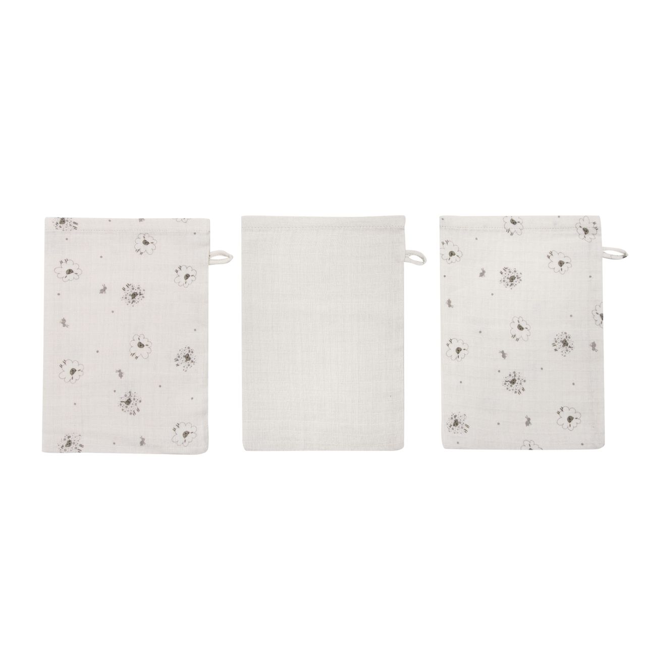 Muslin Waschhandschuh 3 Stk.