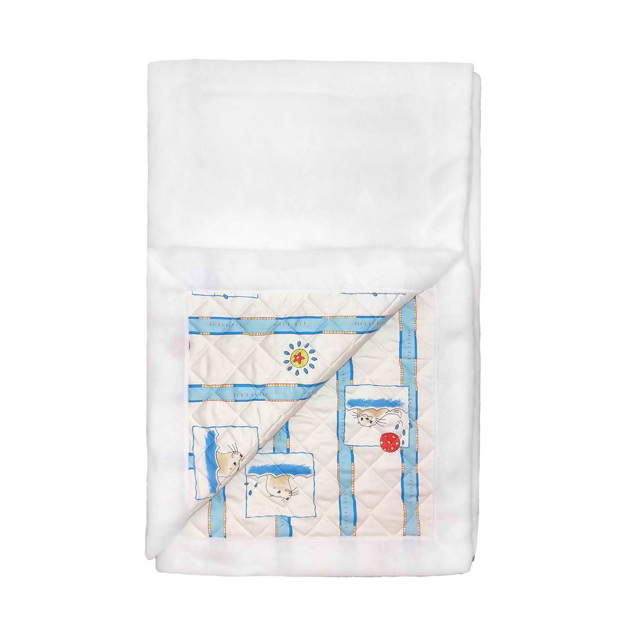 Krabbeldecke, gesteppt und Fleece 