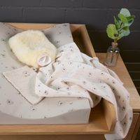 Lammfell-Bettflasche klein, ca. 27 x 19 cm