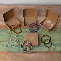 Rosenquarz Armbänder Set