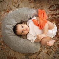 Baby-Lagerungskissen mit Bezug Samt 100