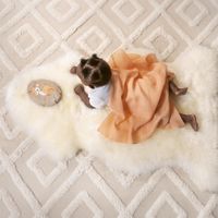 Lammfell ungeschoren weiss 