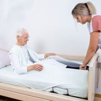 Pflegedecke Wirkfrottee