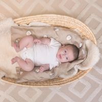Baby-Lagerungskissen 120 mit Bezug Satin  