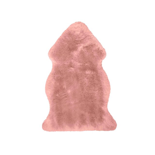 Lammfell ungeschoren rosa 