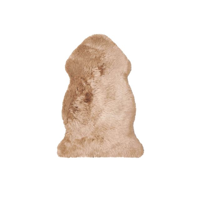 Lammfell ungeschoren camel/beige 