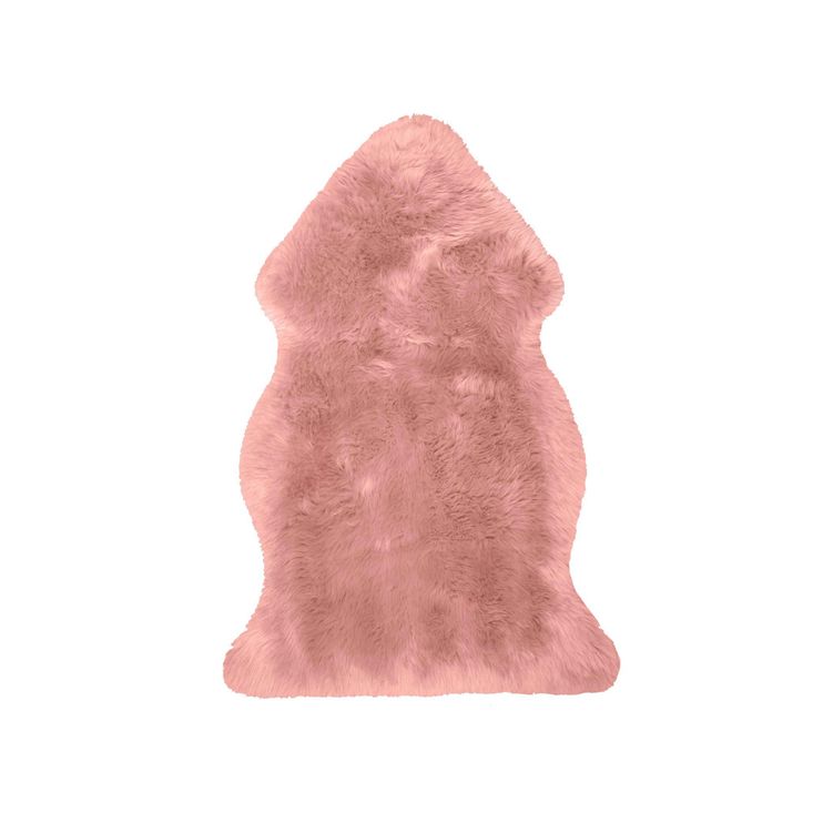 Lammfell ungeschoren rosa 