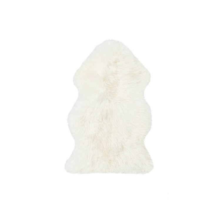 Lammfell ungeschoren weiss 