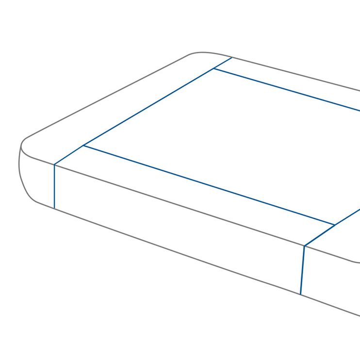 Wohlfühl-Unterlage mit seitlichen Flügeln 