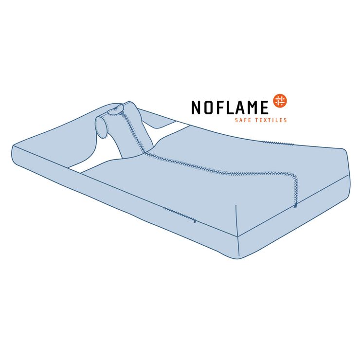 Pflegedecke Wirkfrottee No Flame 