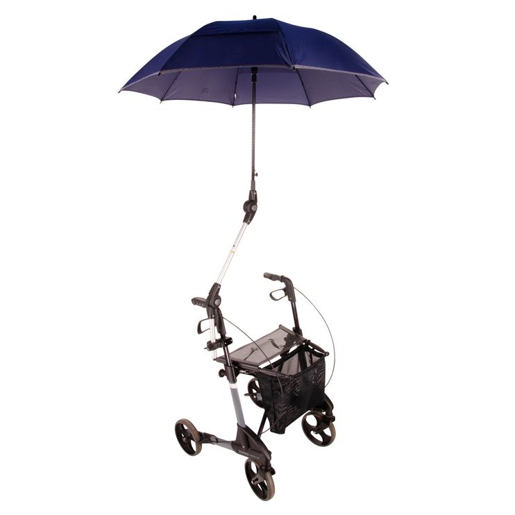 Rollatorschirm mit Reflektoren