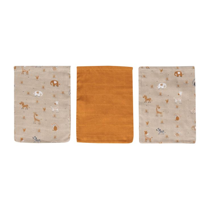 Muslin Waschhandschuh 3 Stk.